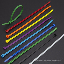 Releasable Self-Locking Black White Cable Tie, reversible color nylon cable tie